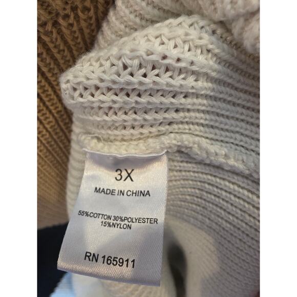 Grace & Karma Colorblock Sweater 3x Womens Plus Size Multicolor Long Sleeve - Picture 5 of 6